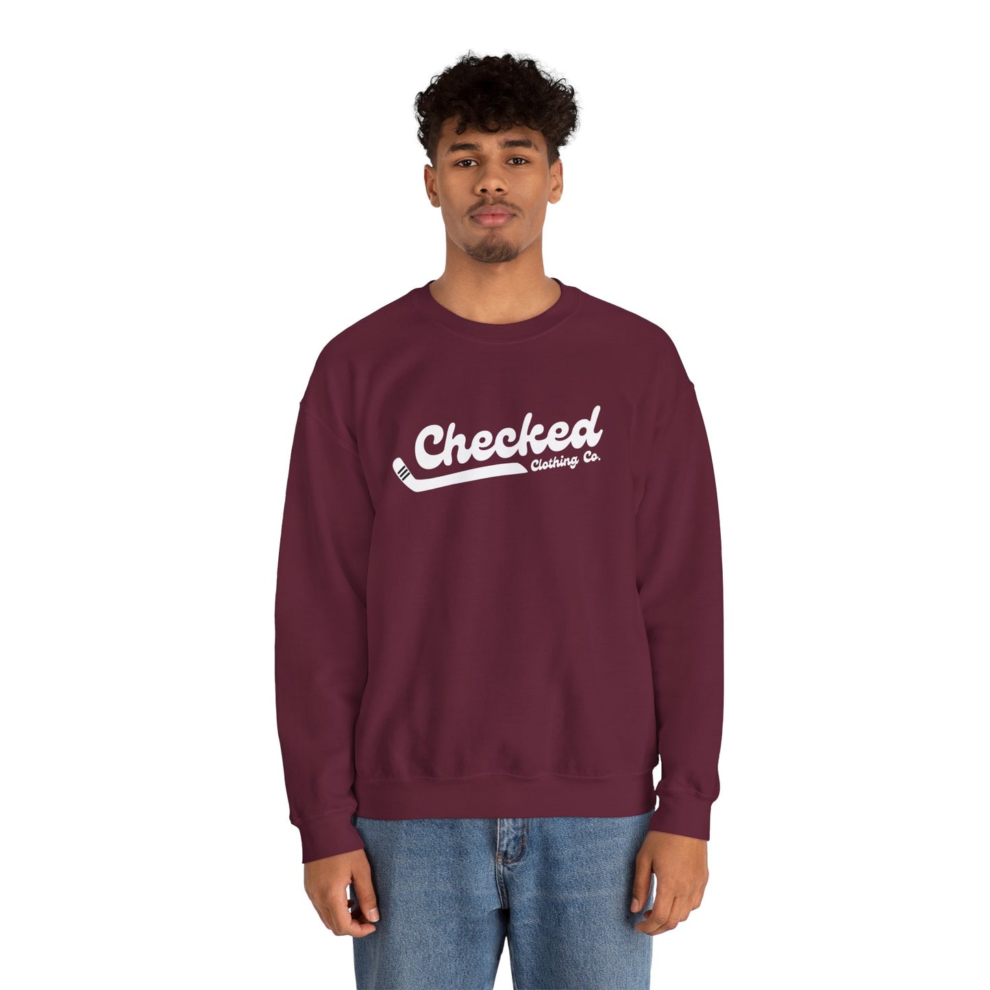 Checked Flagship Crewneck Sweatshirt