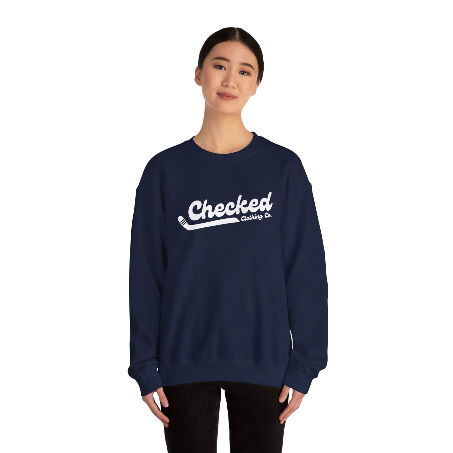 Checked Flagship Crewneck Sweatshirt