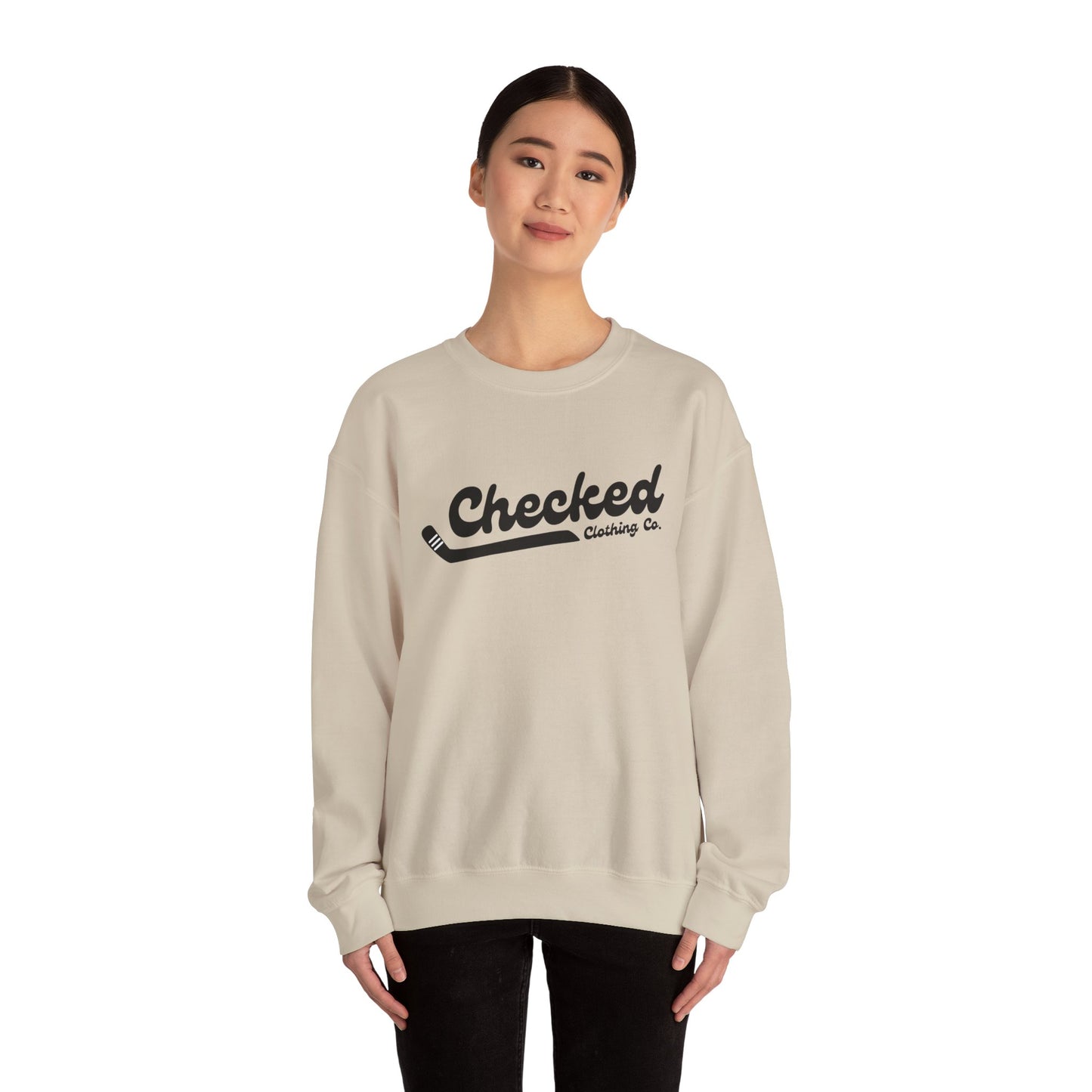Checked Flagship Crewneck Sweatshirt