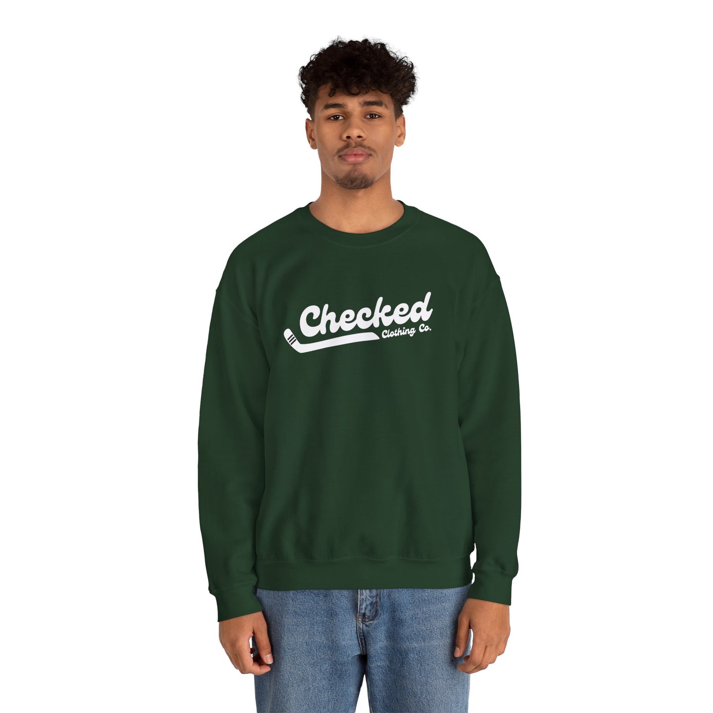 Checked Flagship Crewneck Sweatshirt