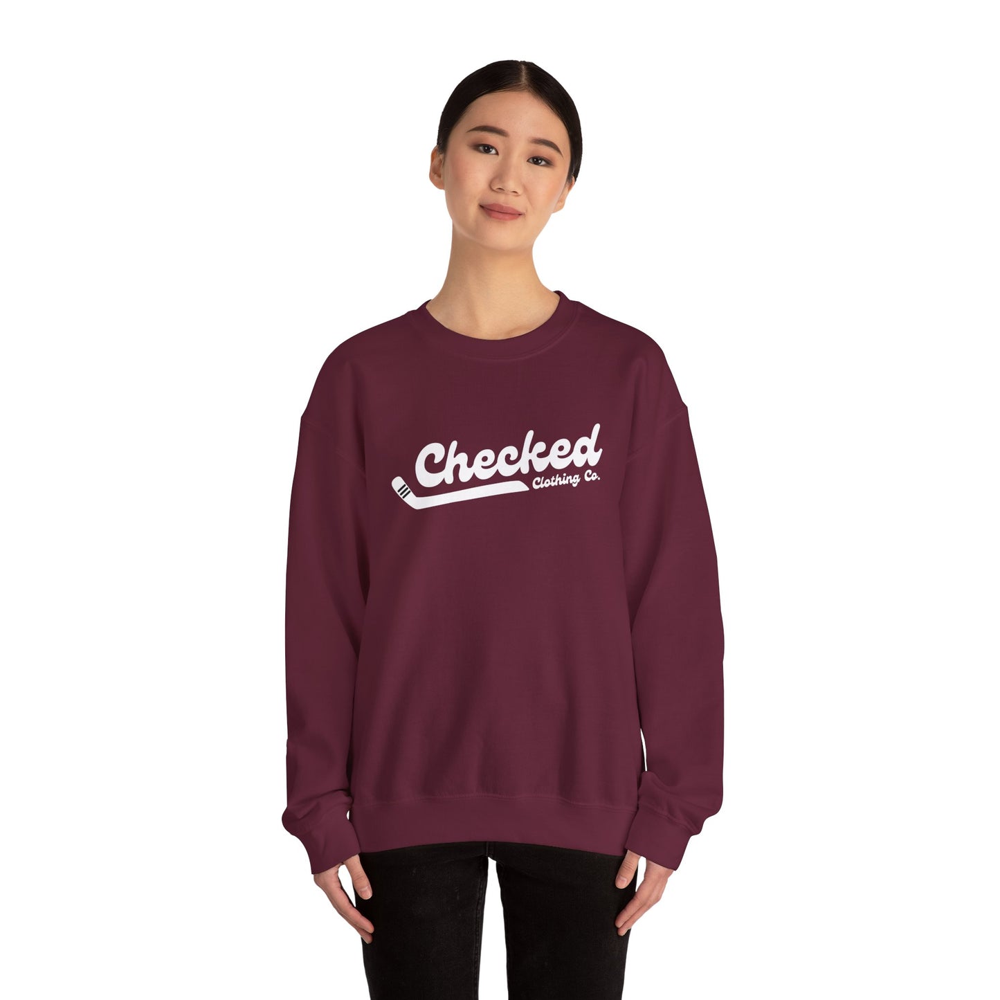 Checked Flagship Crewneck Sweatshirt
