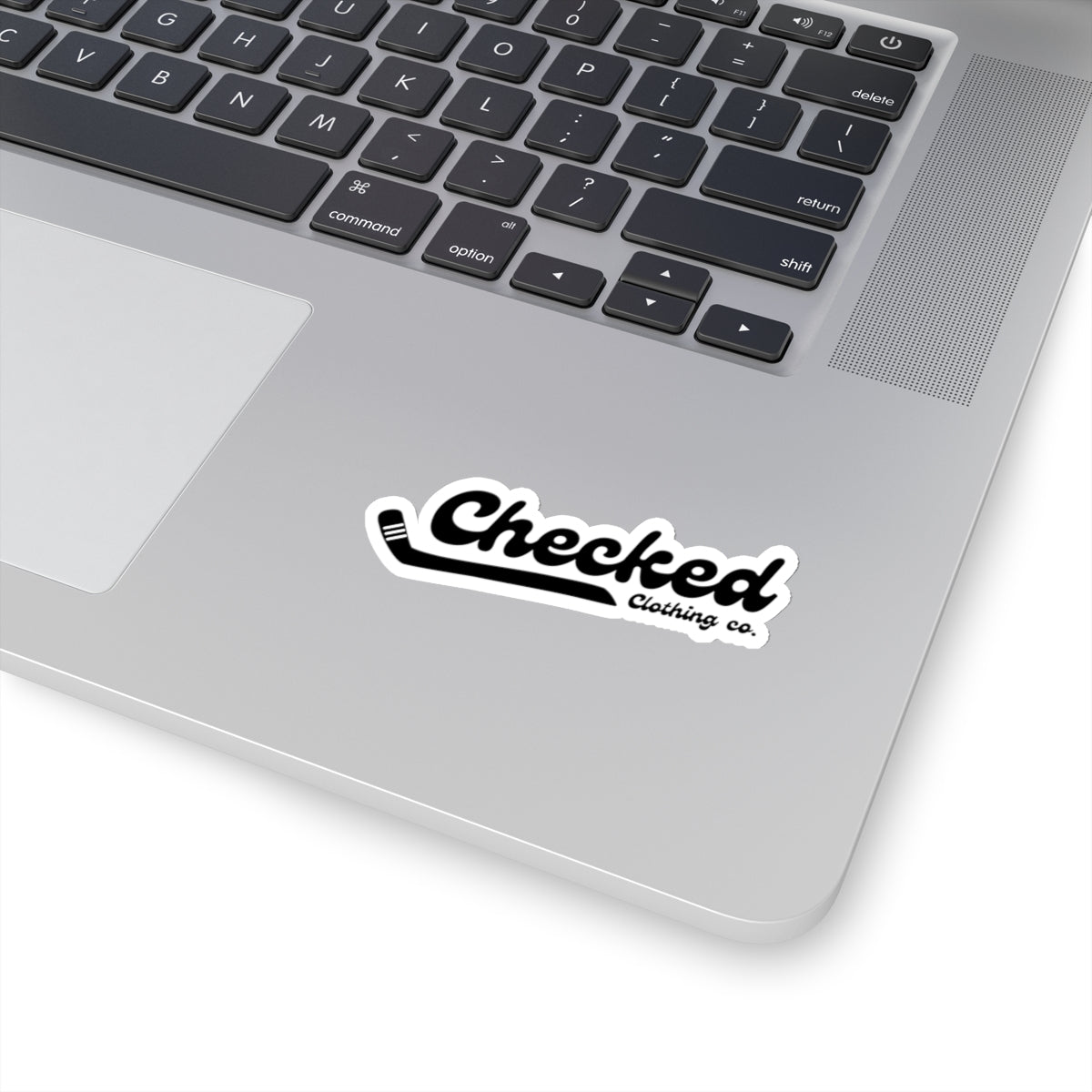 Checked Sticker