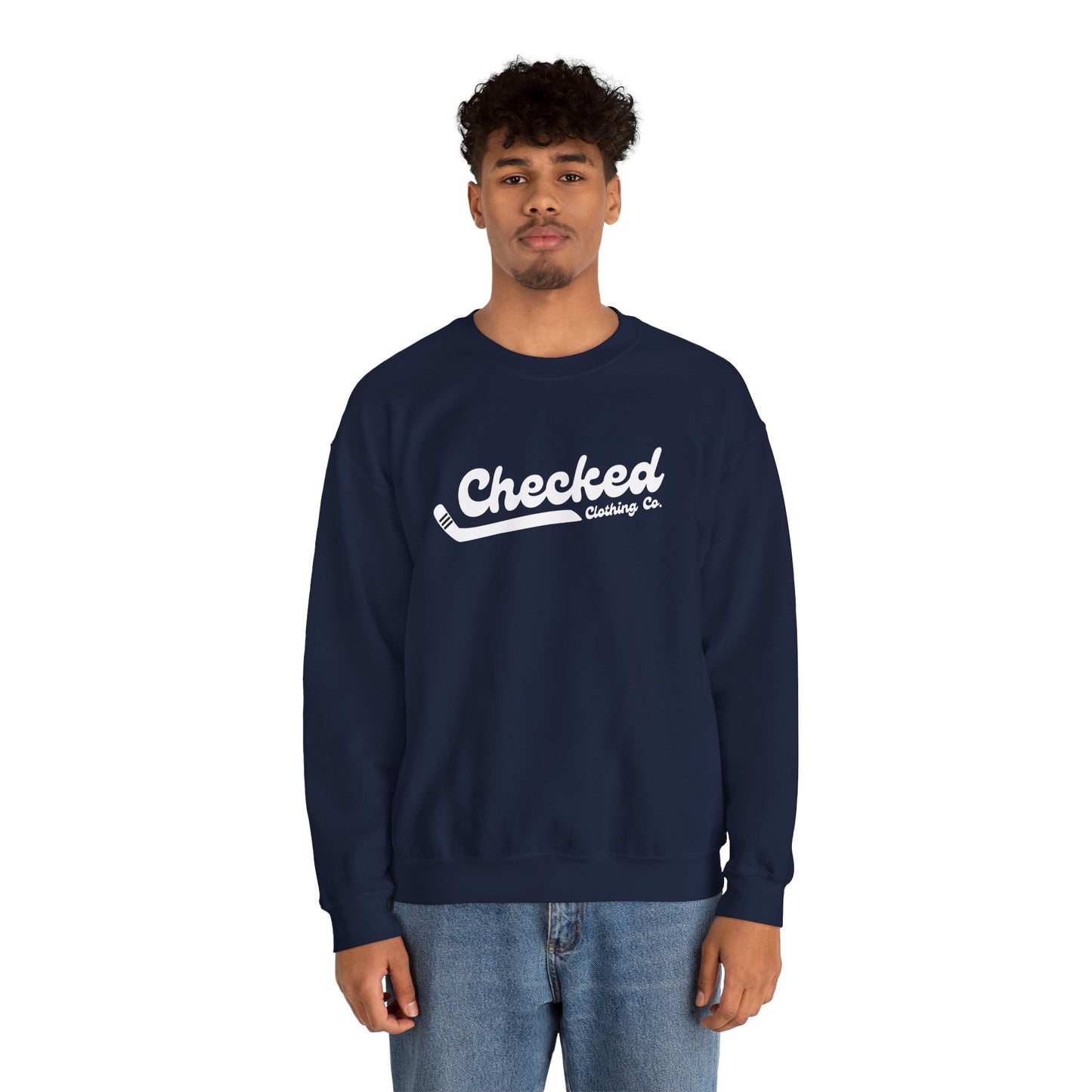 Checked Flagship Crewneck Sweatshirt