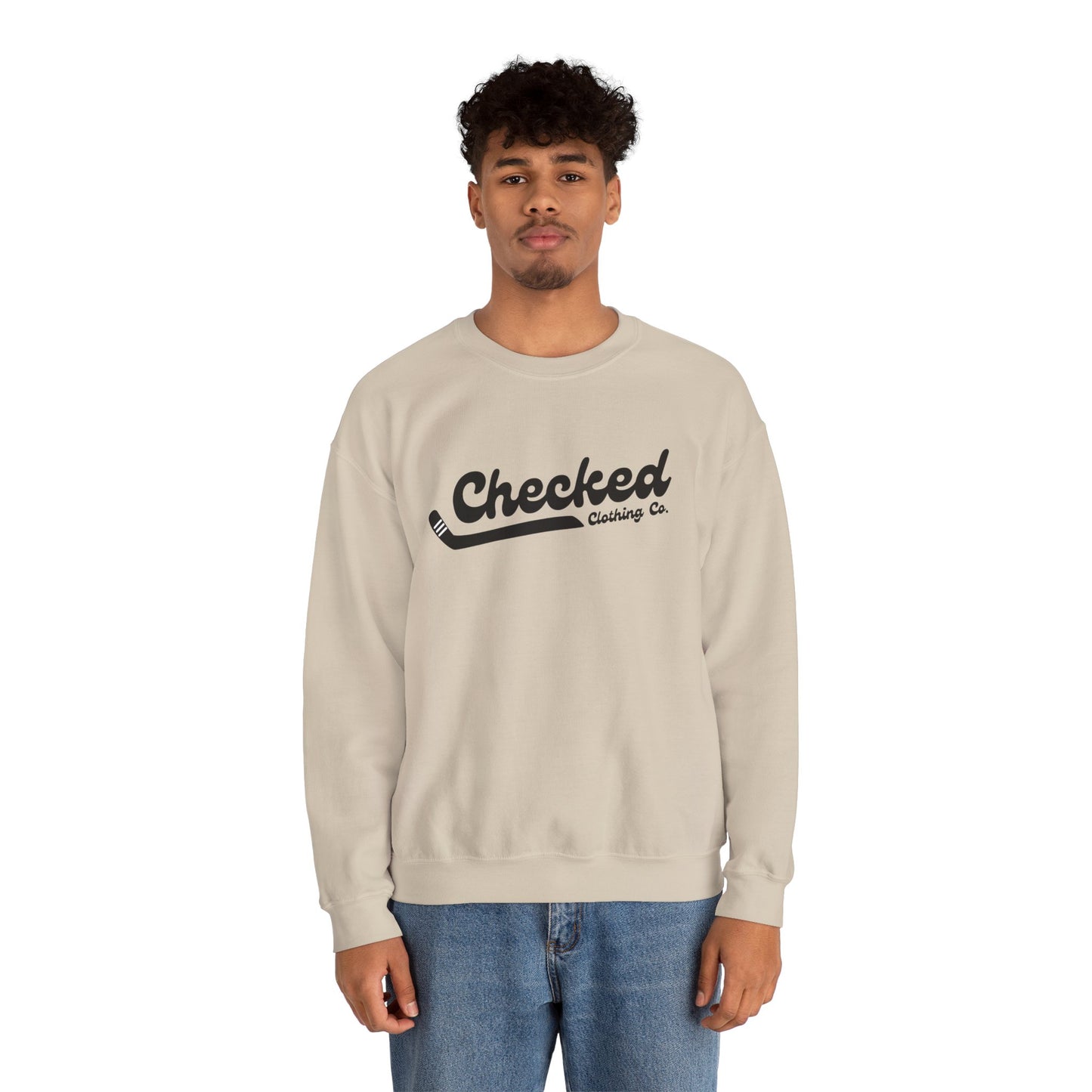Checked Flagship Crewneck Sweatshirt