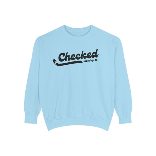 Checked Premium Comfort Colors Crewneck