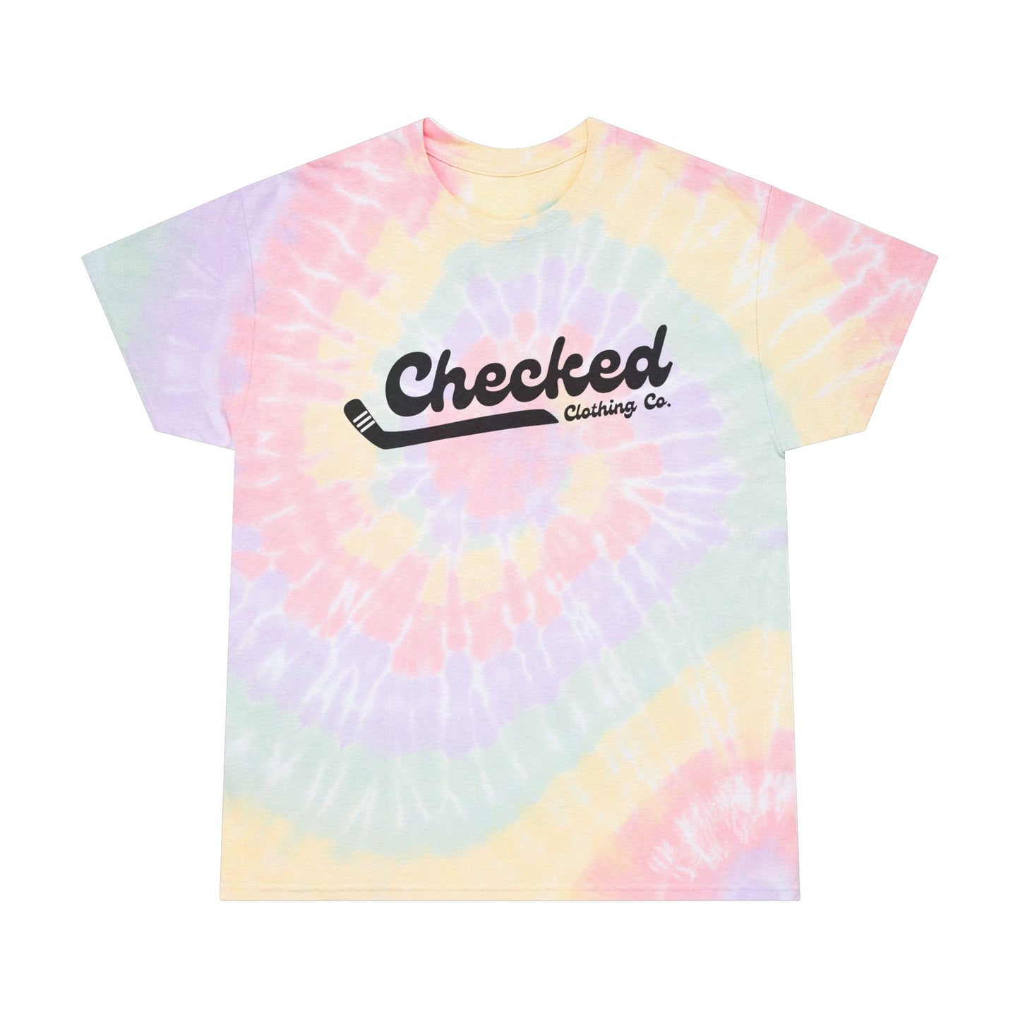Checked Tie-Dye Tee